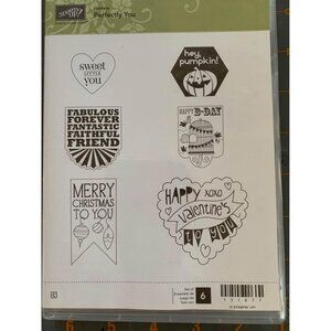 Stampin Up Perfectly You Rubber Stamp Set of 6